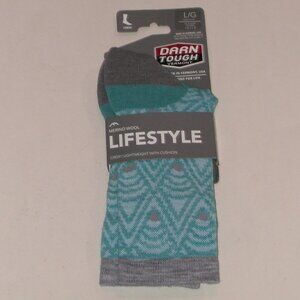 Darn Tough Deco Lifestyle LT Cushion Crew Socks Women's Large 10 - 11.5